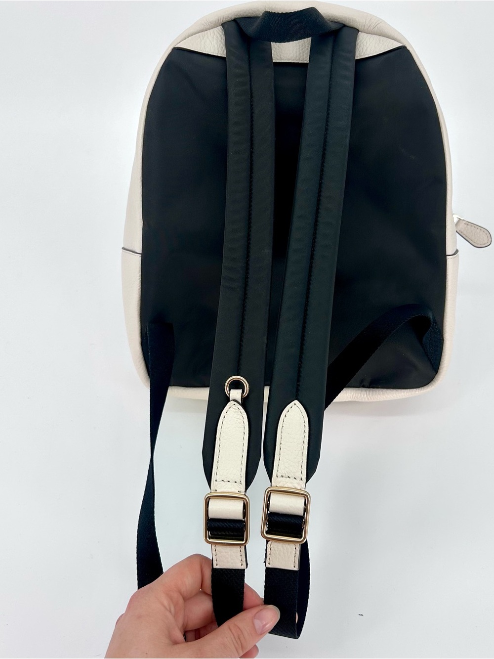 Coach Pebbled Leather Ivory Charlie Backpack Gold Hardware F30550 - Picture 7 of 11